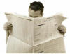 picture of a
	person reading a newspaper